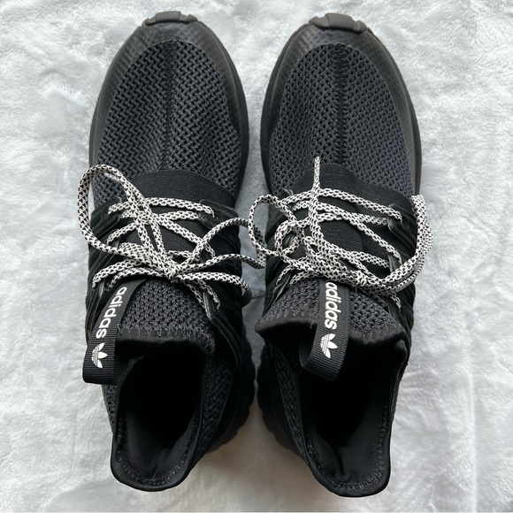 Adidas Tubular Black Tennis / Running Shoes Men’s Size 6.5 Women’s 8 - Picture 2 of 6
